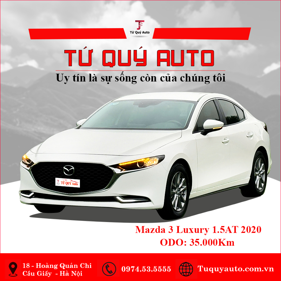 Xe Mazda 3 1.5L Luxury 2020 - Trắng