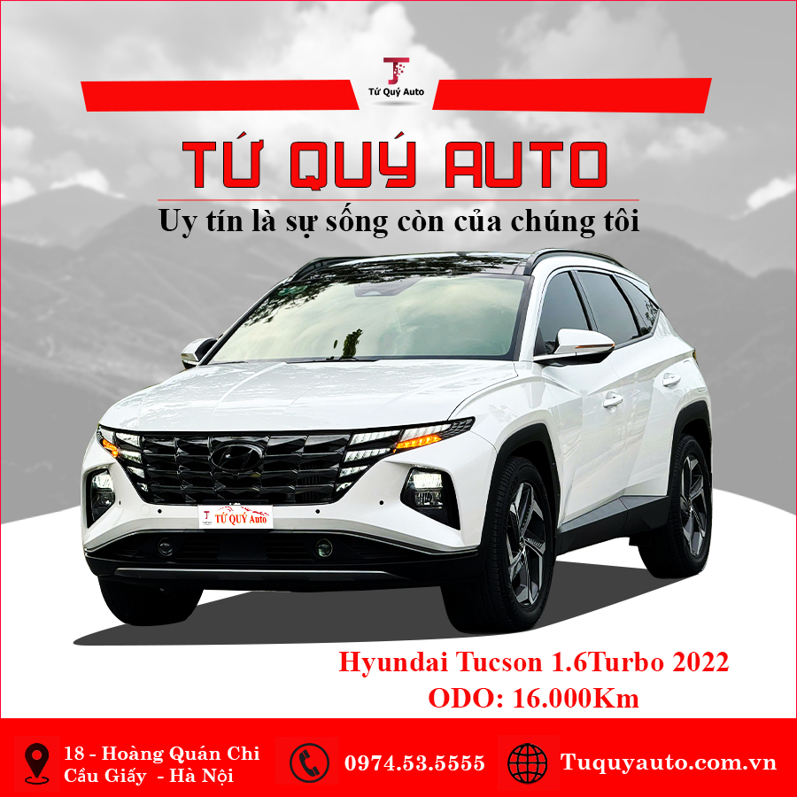 Xe Hyundai Tucson 1.6 AT Turbo HTRAC Đặc biệt 2022 - Trắng