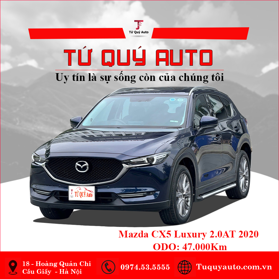 Xe Mazda CX5 2.0 Luxury 2020 - Xanh Đen