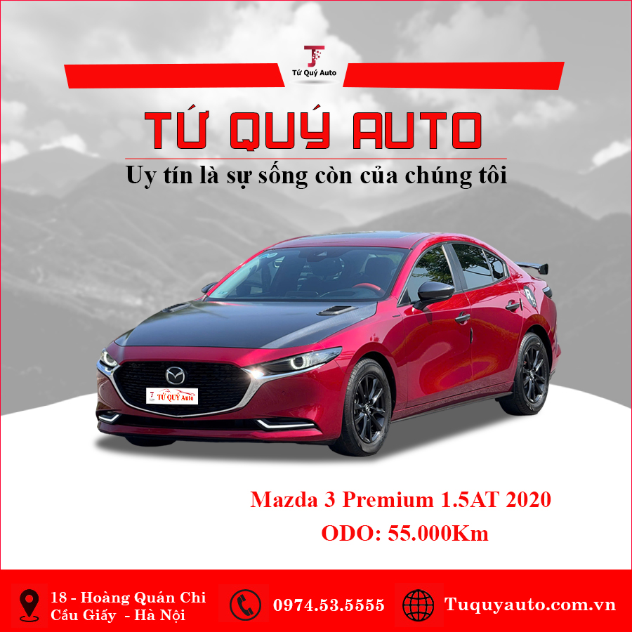 Xe Mazda 3 1.5L Premium 2020 - Đỏ