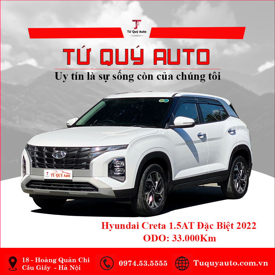 Xe Hyundai Creta Đặc biệt 1.5 AT 2022 - Trắng