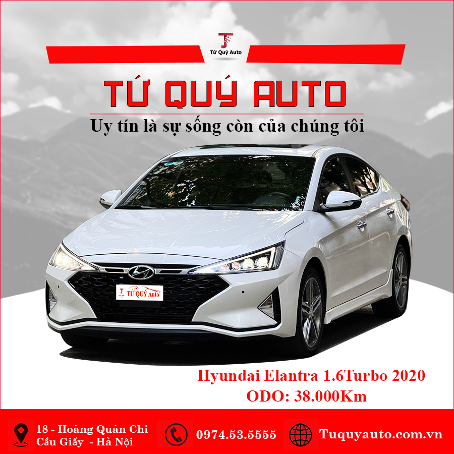 Xe Hyundai Elantra Sport 1.6 AT 2020 - Trắng