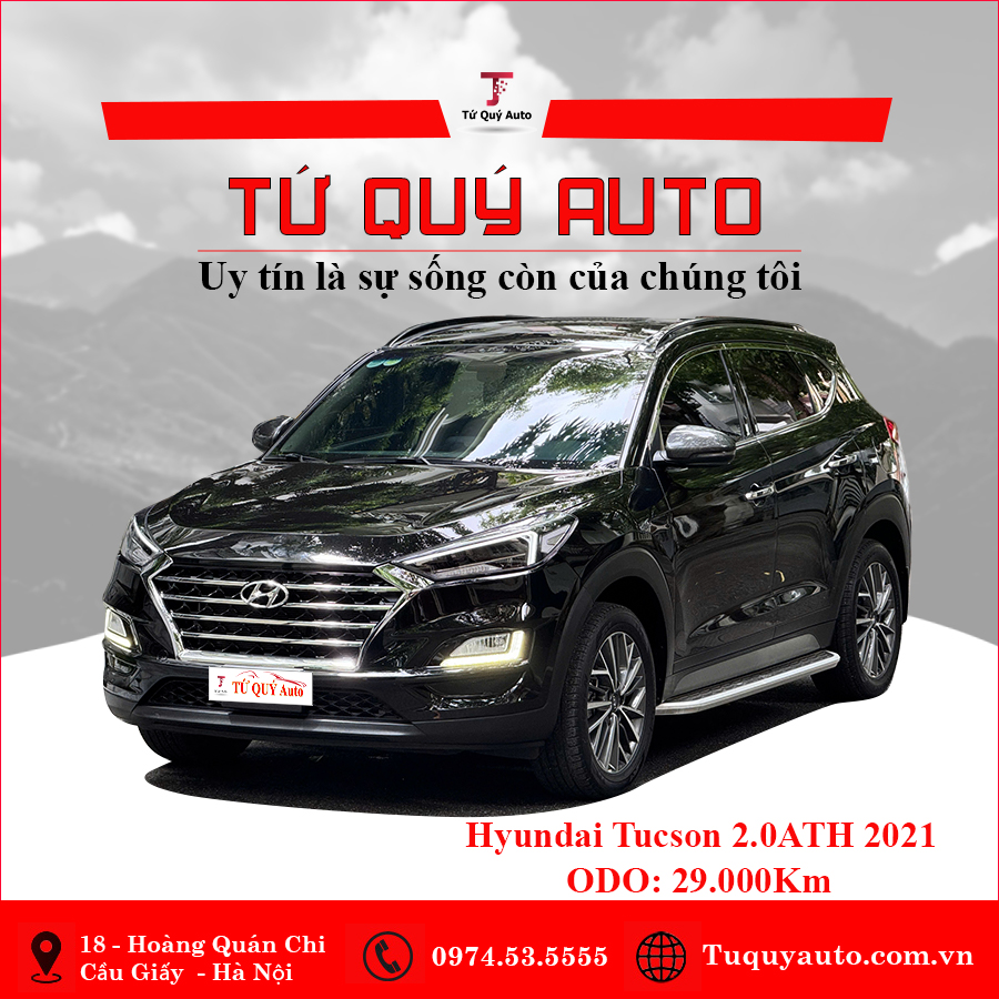 Xe Hyundai Tucson 2.0 AT Đặc biệt 2021 - Đen