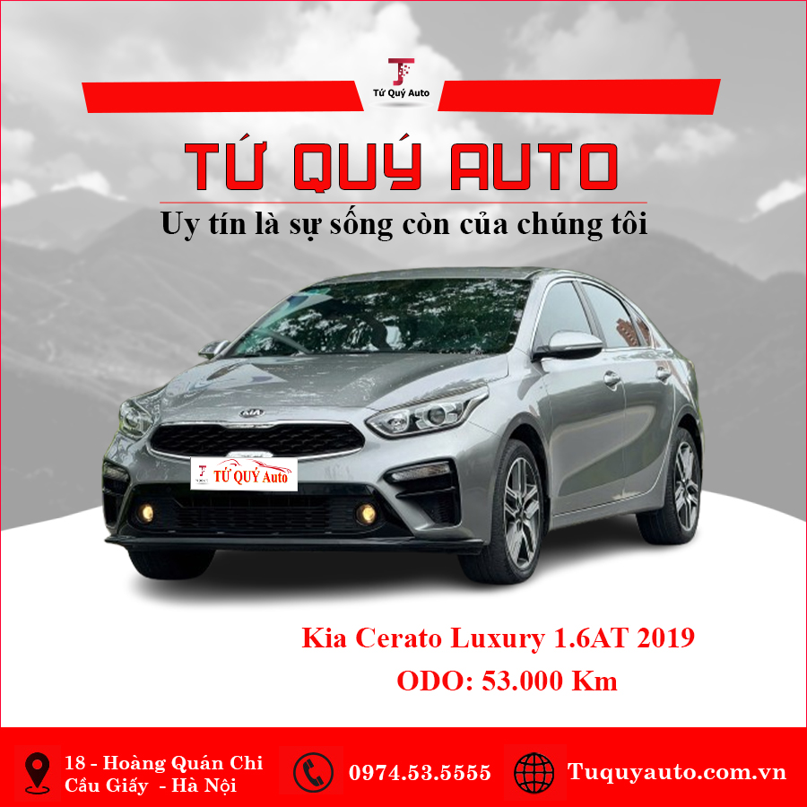 Xe Kia Cerato 1.6 AT Luxury 2019 - Xám