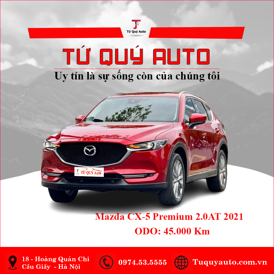 Xe Mazda CX5 Premium 2.0 AT 2021 - Đỏ