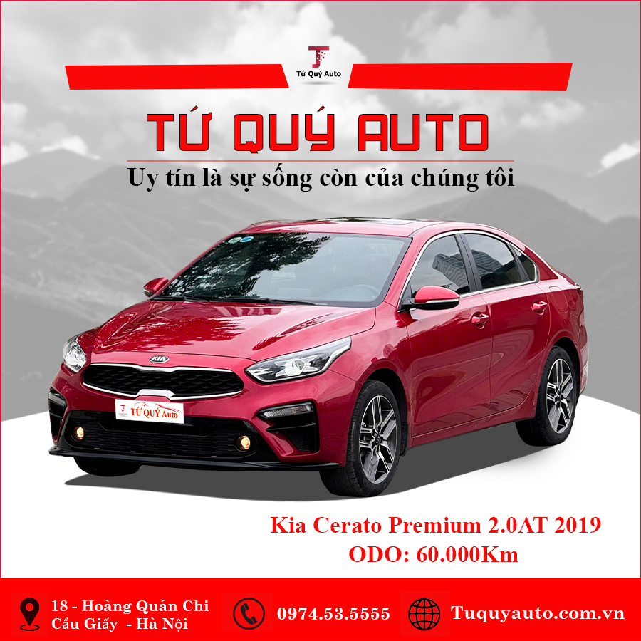 Xe Kia Cerato 2.0 AT Premium 2019 - Đỏ