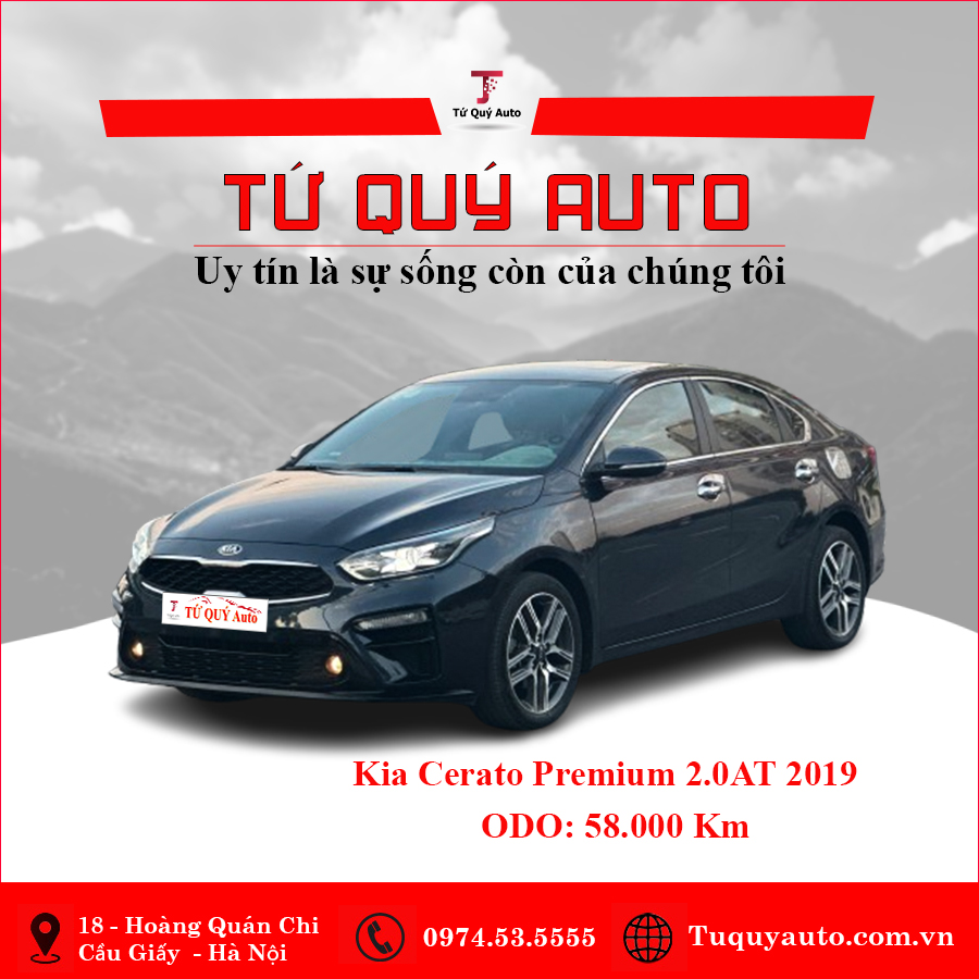 Xe Kia Cerato 2.0 AT Premium 2019 - Xanh Đen