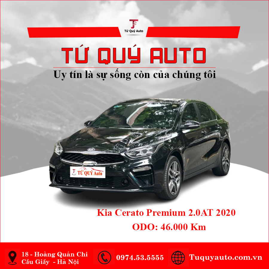 Xe Kia Cerato 2.0 AT Premium 2020 - Đen