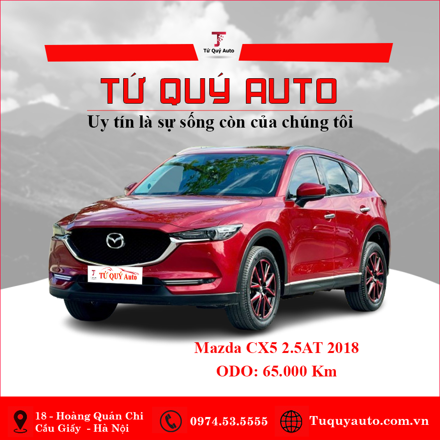 Xe Mazda CX5 2.5 AT 2WD 2018 - Đỏ