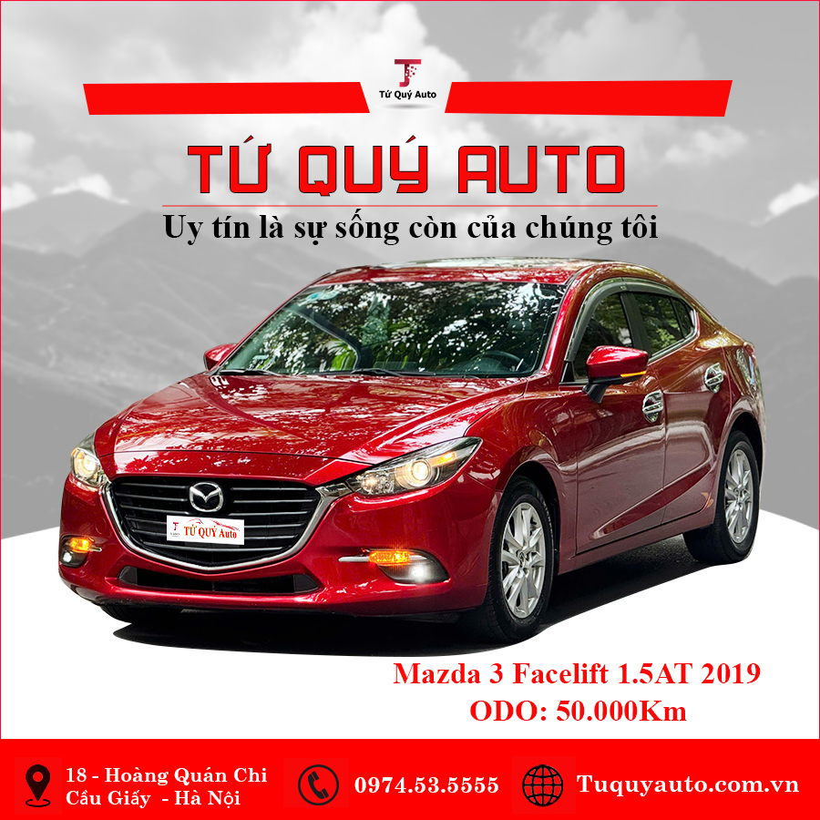 Xe Mazda 3 Sedan 1.5AT 2019 - Đỏ