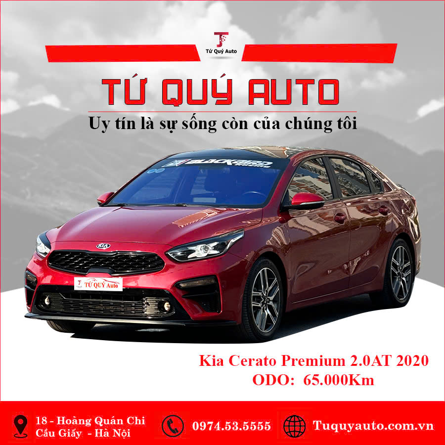 Xe Kia Cerato 2.0 AT Premium 2020 - Đỏ