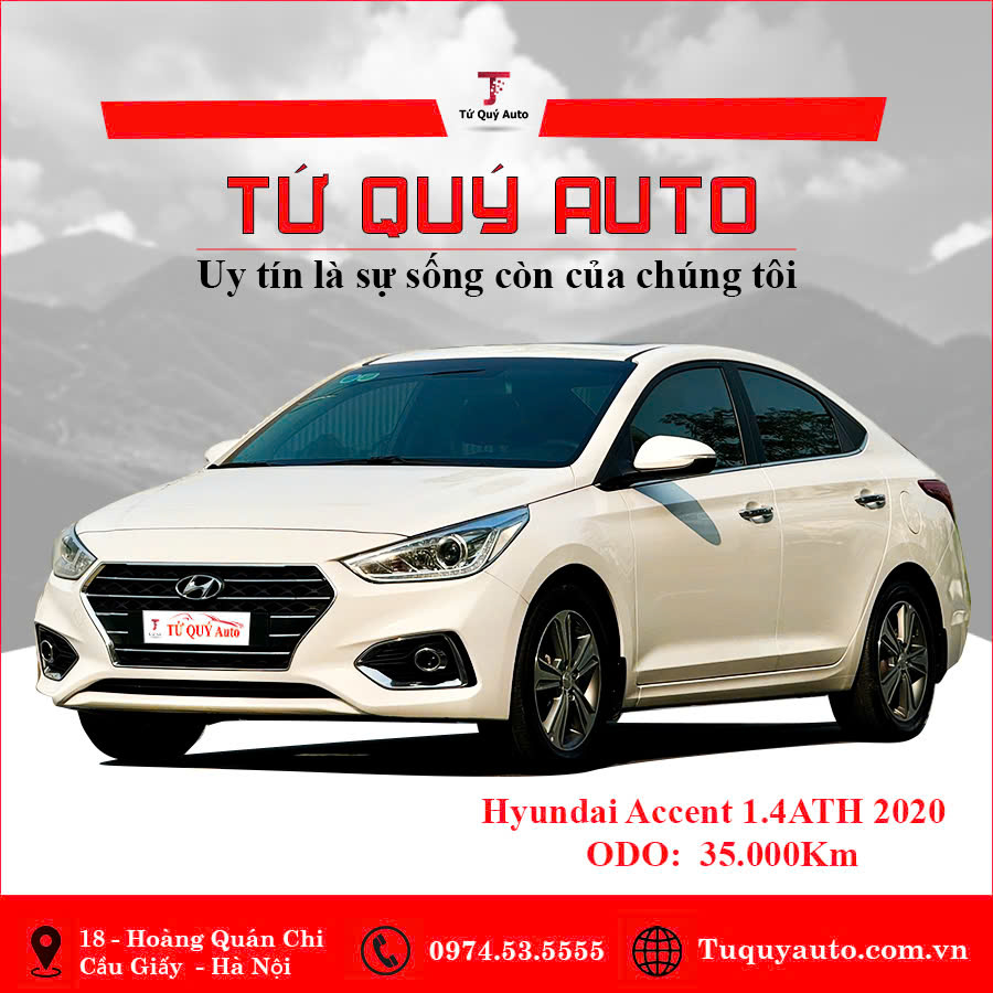 Xe Hyundai Accent 1.4 ATH 2020 - Trắng