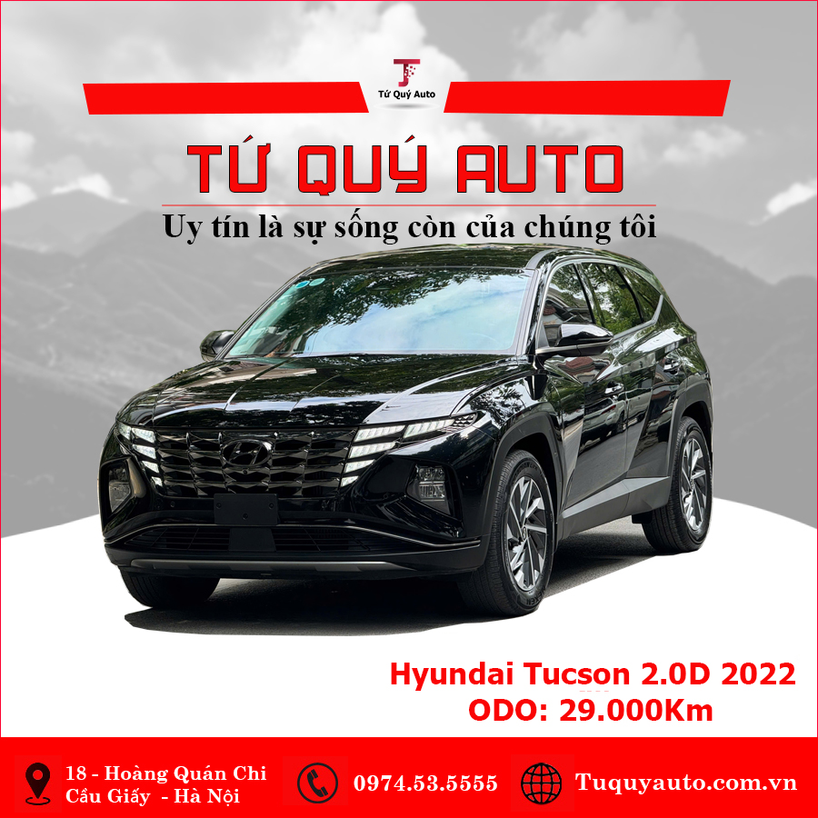 Xe Hyundai Tucson 2.0 AT CRDi Đặc biệt 2022 - Đen