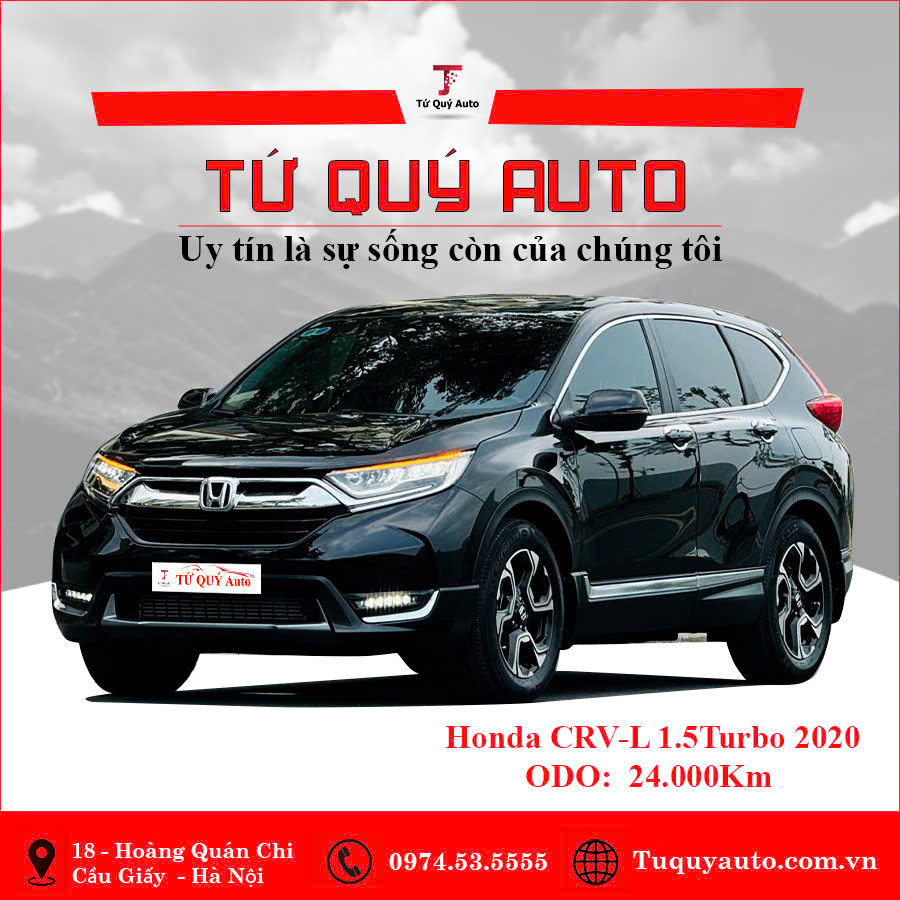 Xe Honda CRV 1.5L Turbo 2020 - Đen