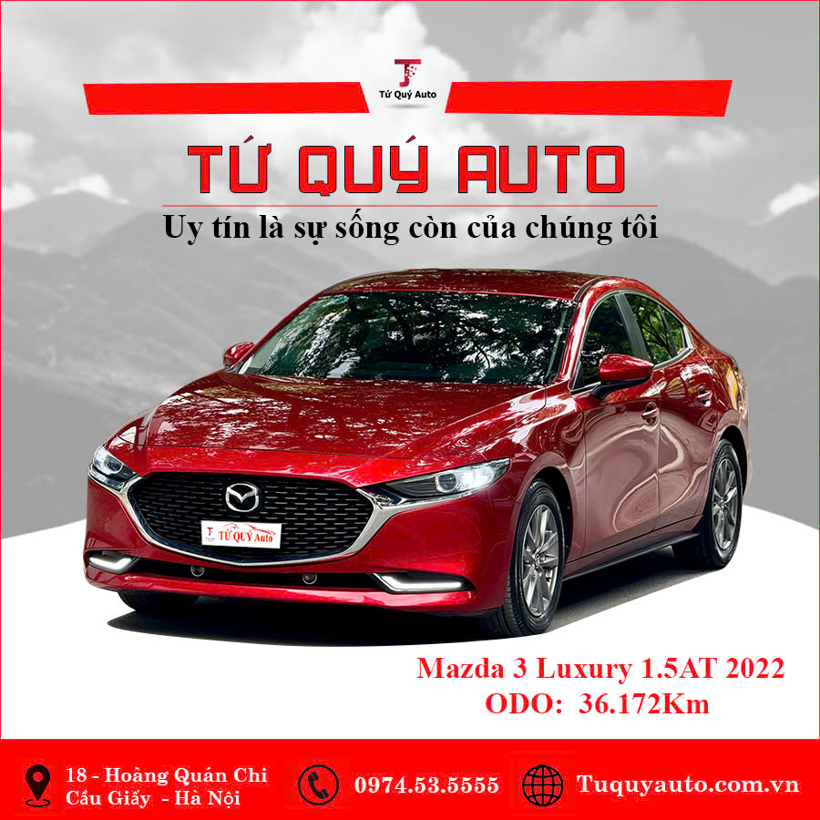 Xe Mazda 3 1.5L Luxury 2022 - Đỏ