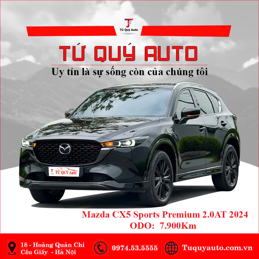 Xe Mazda CX5 Premium Sport 2.0 AT 2024 - Đen