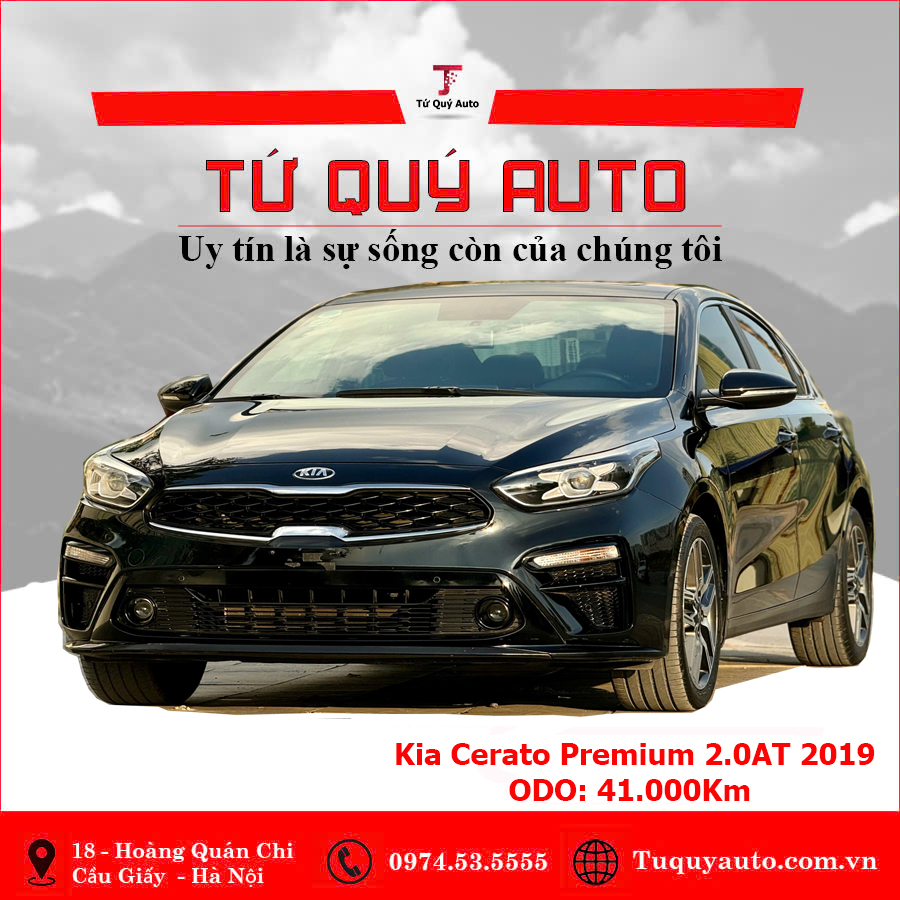 Xe Kia Cerato 2.0 AT Premium 2019 - Đen