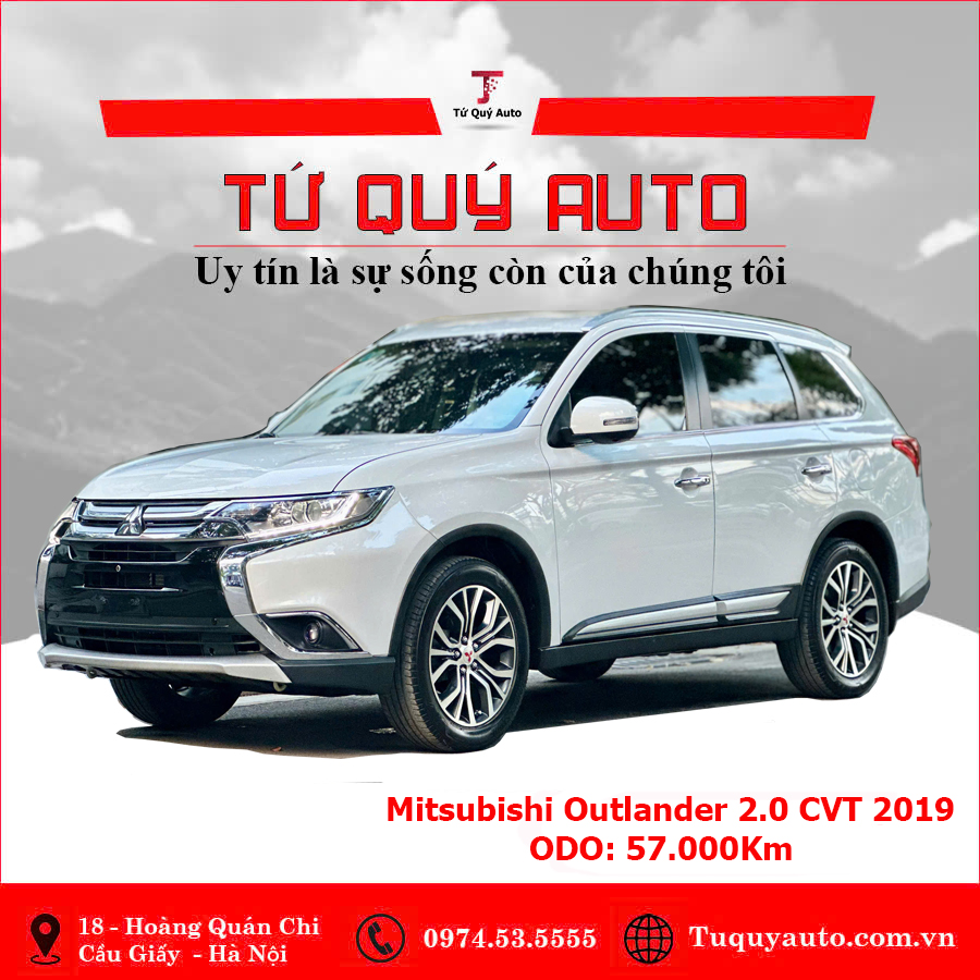 Xe Mitsubishi Outlander 2.0 CVT 2019 - Trắng