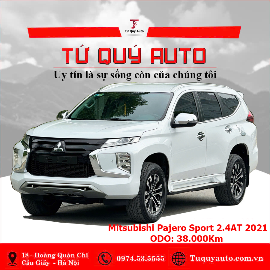 Xe Mitsubishi Pajero Sport 2.4D 4x2 AT 2021 - Trắng