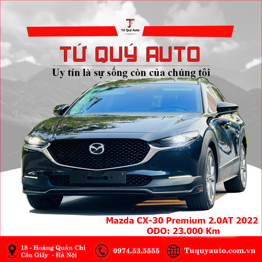 Xe Mazda CX 30 Premium 2.0 AT 2022 - Xanh Đen