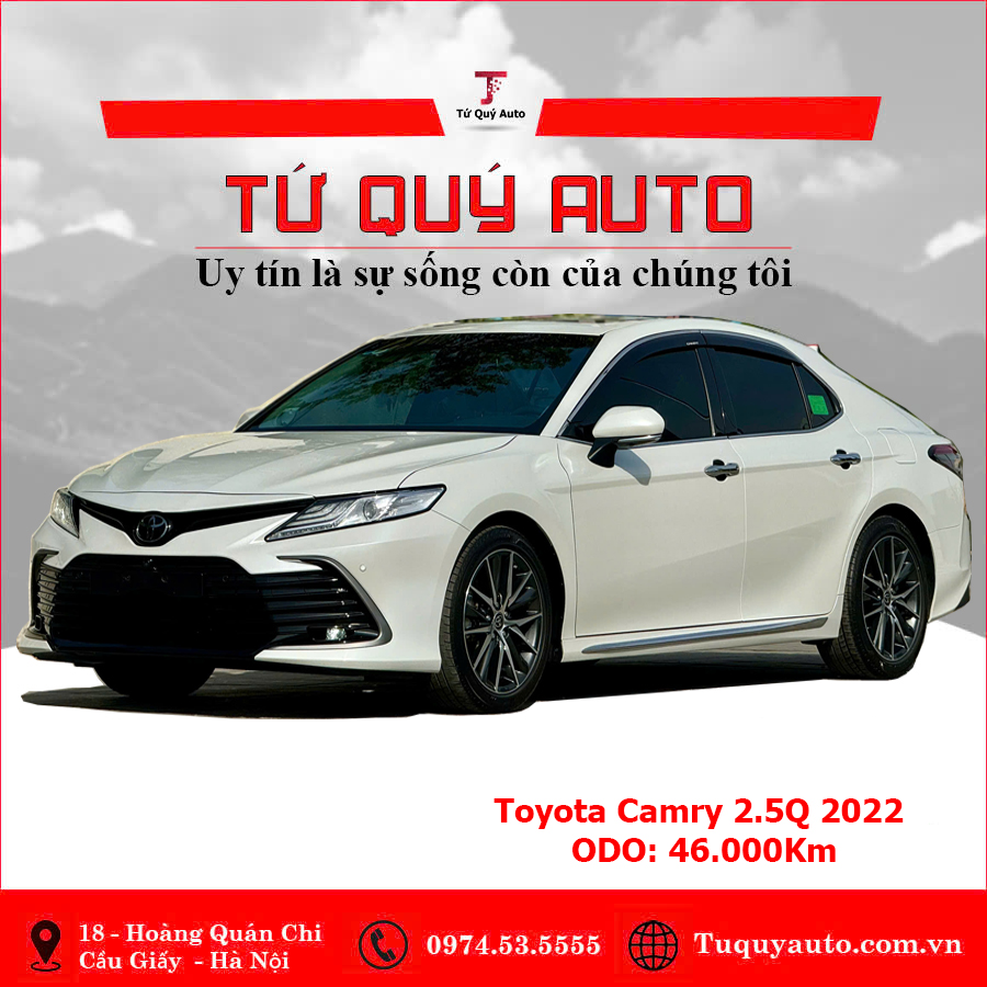 Xe Toyota Camry 2.5Q 2022 - Trắng