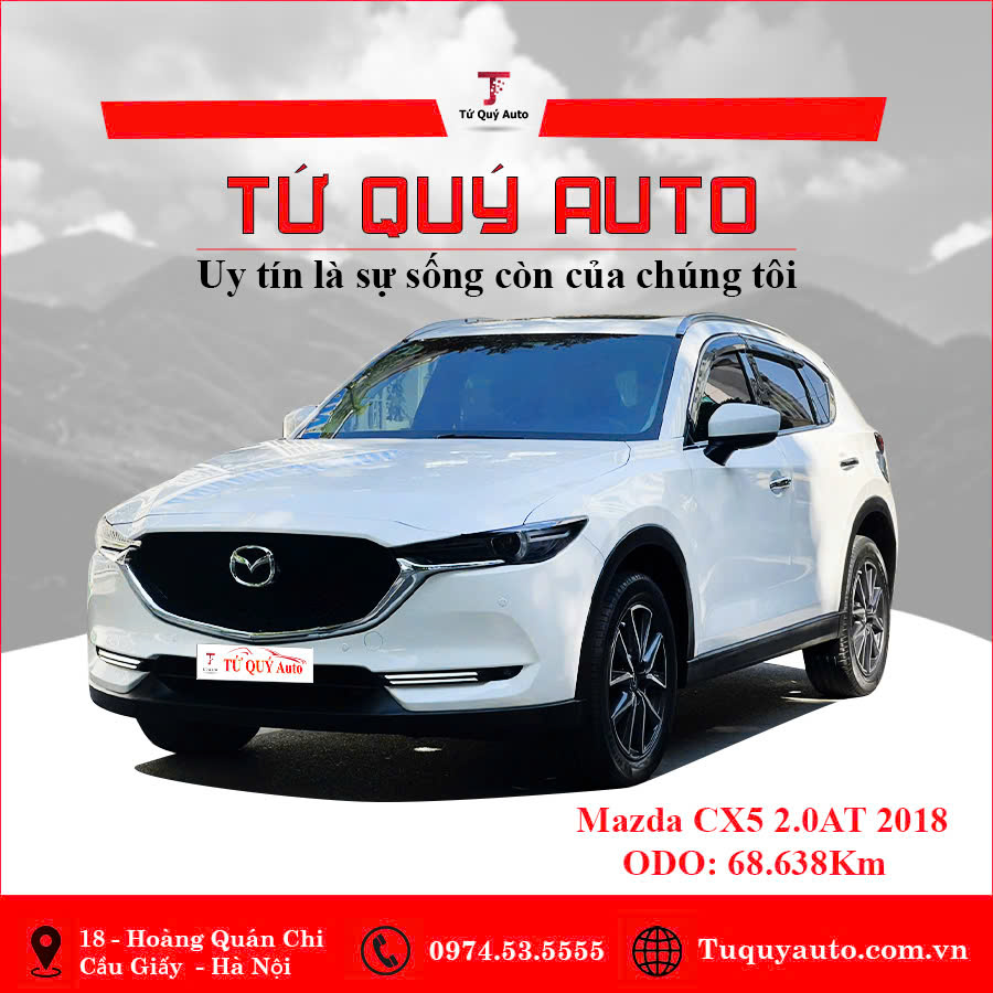 Xe Mazda CX5 2.0 AT 2018 - Trắng