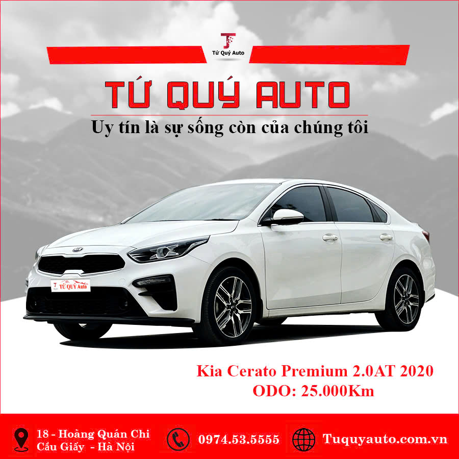 Xe Kia Cerato 2.0 AT Premium 2020 - Trắng