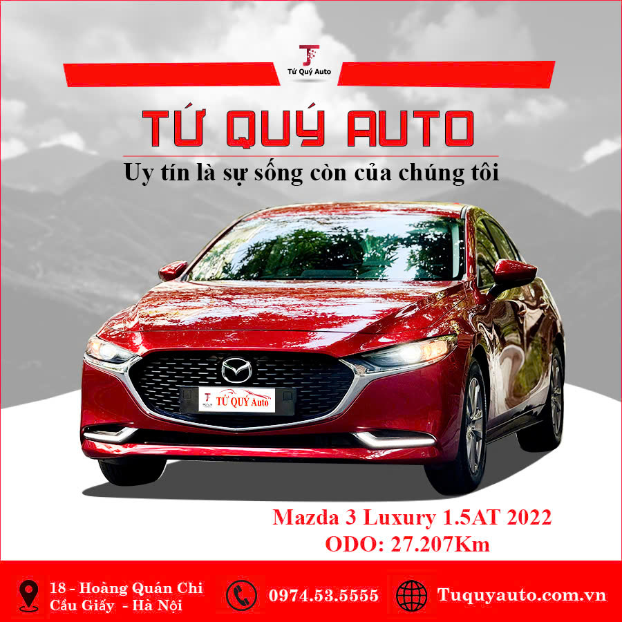 Xe Mazda 3 1.5L Luxury 2022 - Đỏ