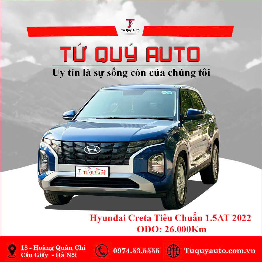 Xe Hyundai Creta Tiêu chuẩn 1.5 AT 2022 - Xanh