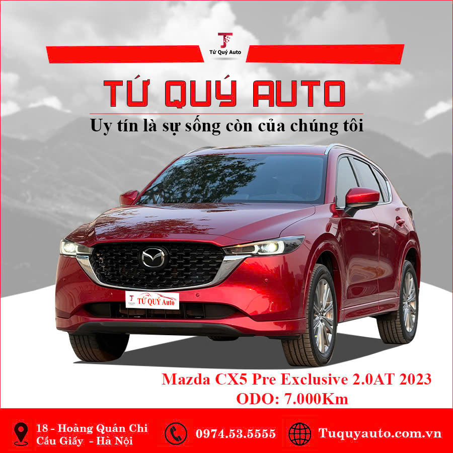 Xe Mazda CX5 Premium Exclusive 2.0 AT 2023 - Đỏ