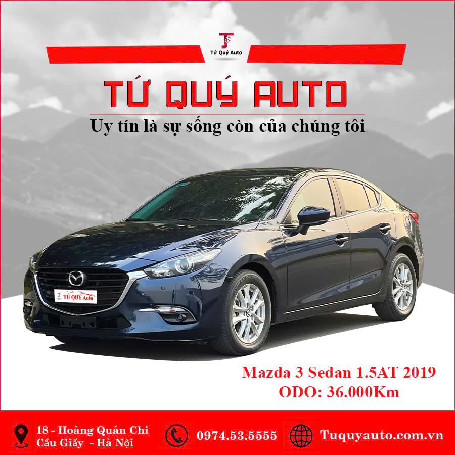 Xe Mazda 3 Sedan 1.5L 2019 - Xanh Đen