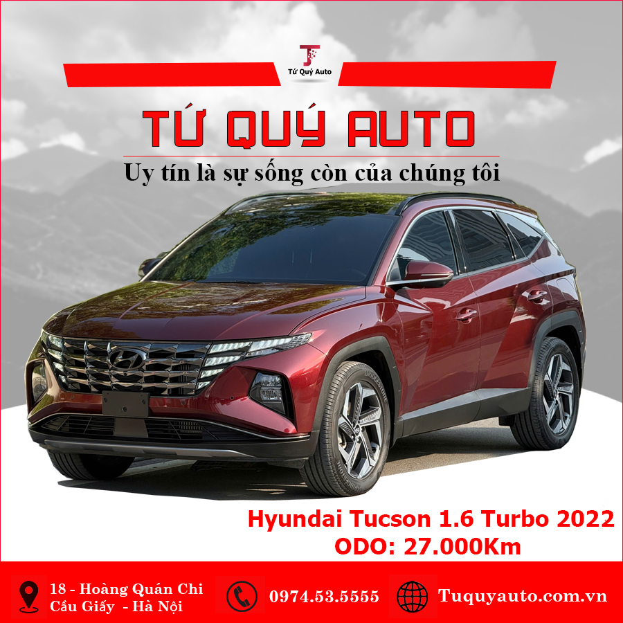 Xe Hyundai Tucson 1.6 AT Turbo HTRAC Đặc biệt 2022 - Đỏ