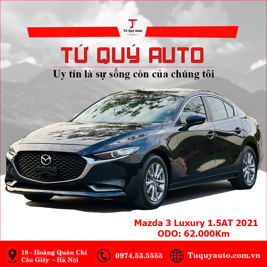 Xe Mazda 3 1.5L Luxury 2021 - Xanh Đen