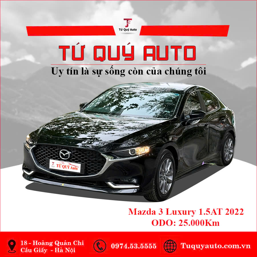 Xe Mazda 3 1.5L Luxury 2022 - Đen