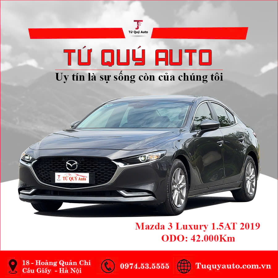 Xe Mazda 3 1.5L Luxury 2019 - Xám