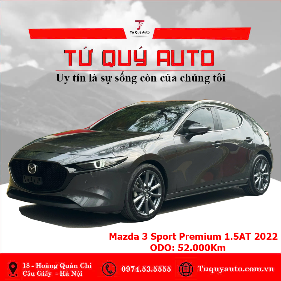 Xe Mazda 3 1.5L Sport Premium 2022 - Xám