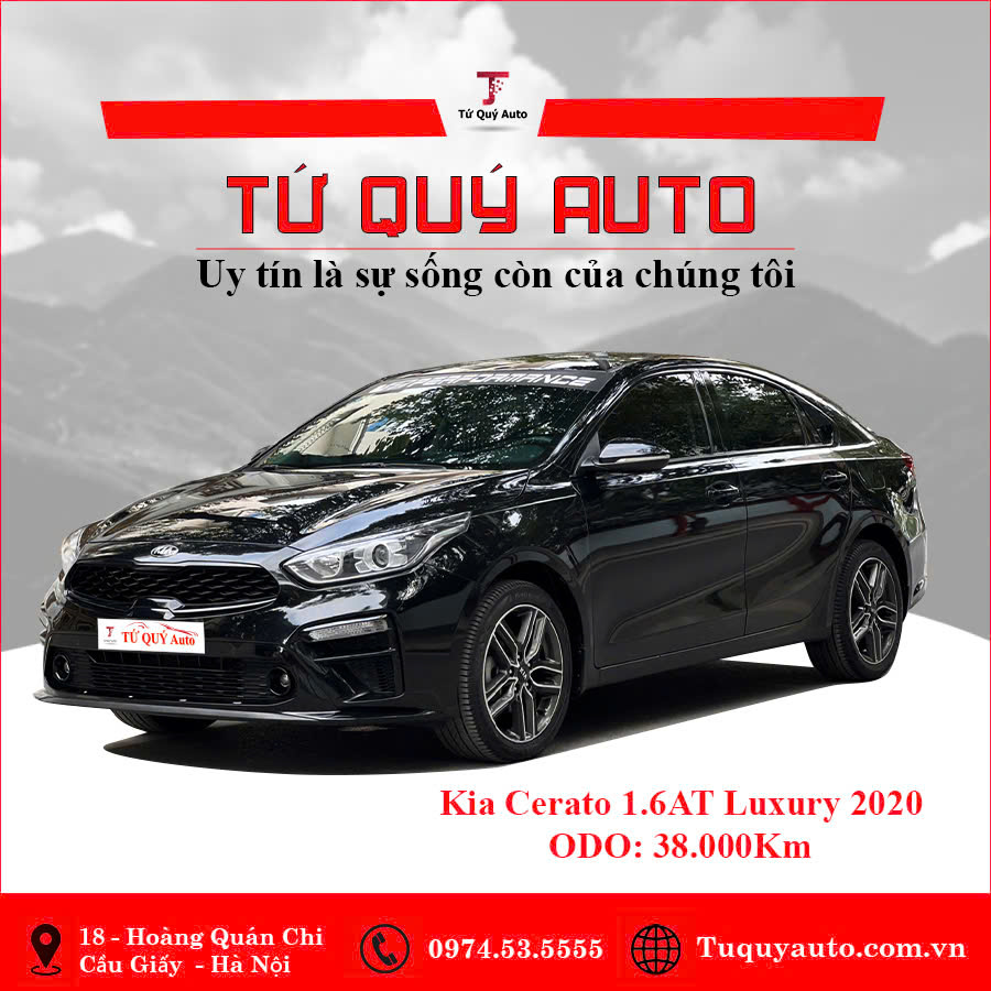 Xe Kia Cerato 1.6 AT Luxury 2020 - Đen