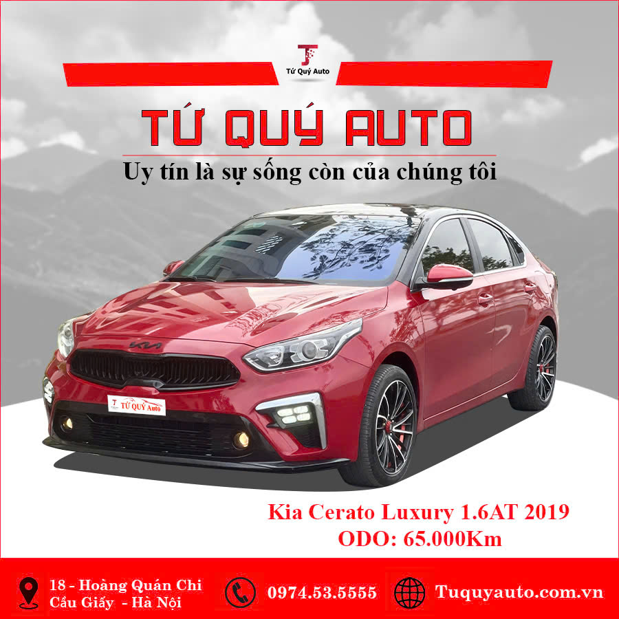 Xe Kia Cerato 1.6 AT Luxury 2019 - Đỏ