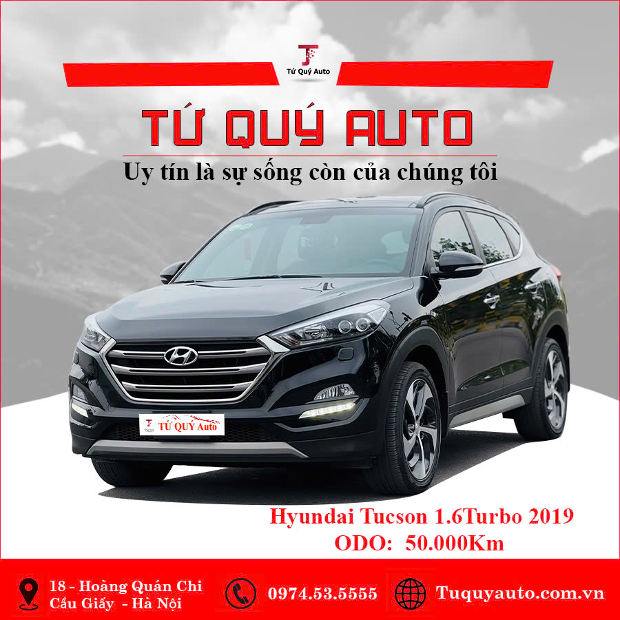 Xe Hyundai Tucson 1.6 AT Turbo 2019 - Đen