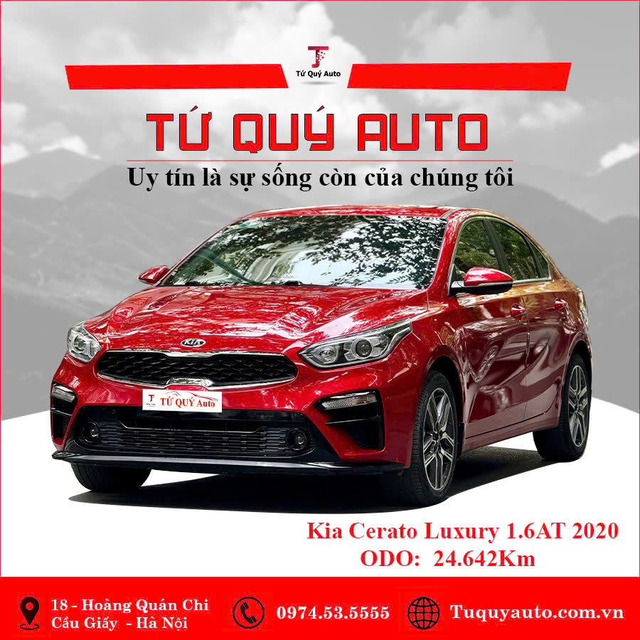 Xe Kia Cerato 1.6 AT Luxury 2020 - Đỏ