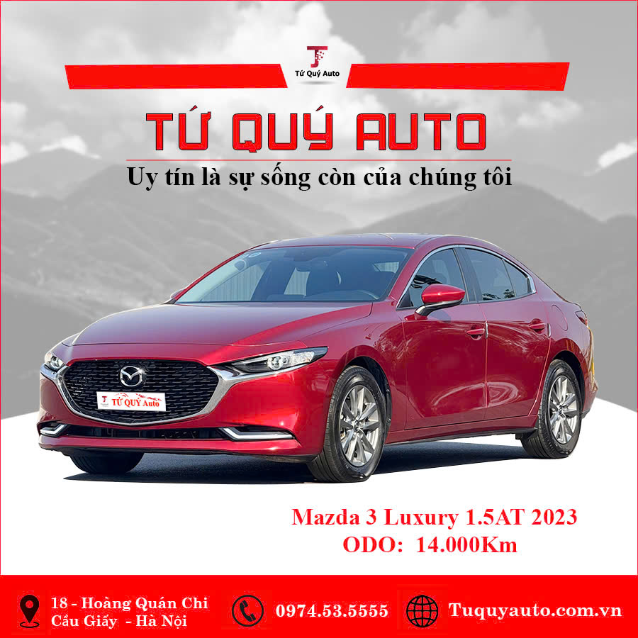 Xe Mazda 3 1.5L Luxury 2023 - Đỏ
