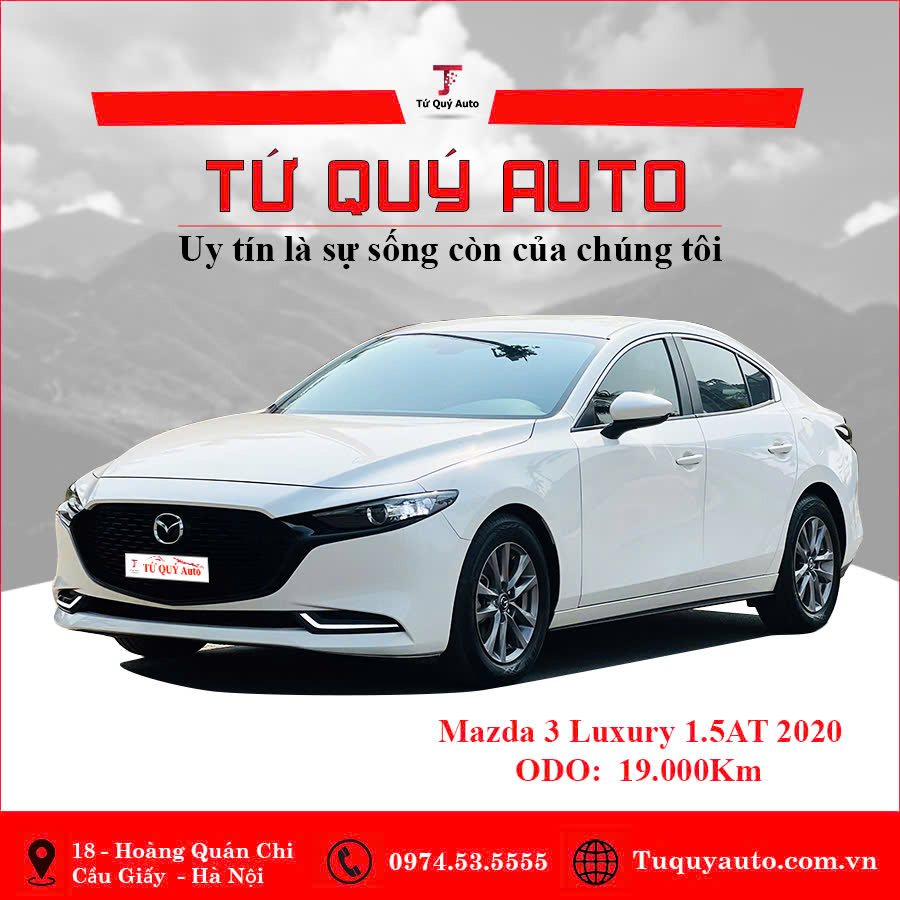 Xe Mazda 3 1.5L Luxury 2020 - Trắng