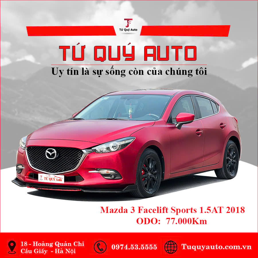 Xe Mazda 3 Hatchback 1.5 AT 2018 - Đỏ