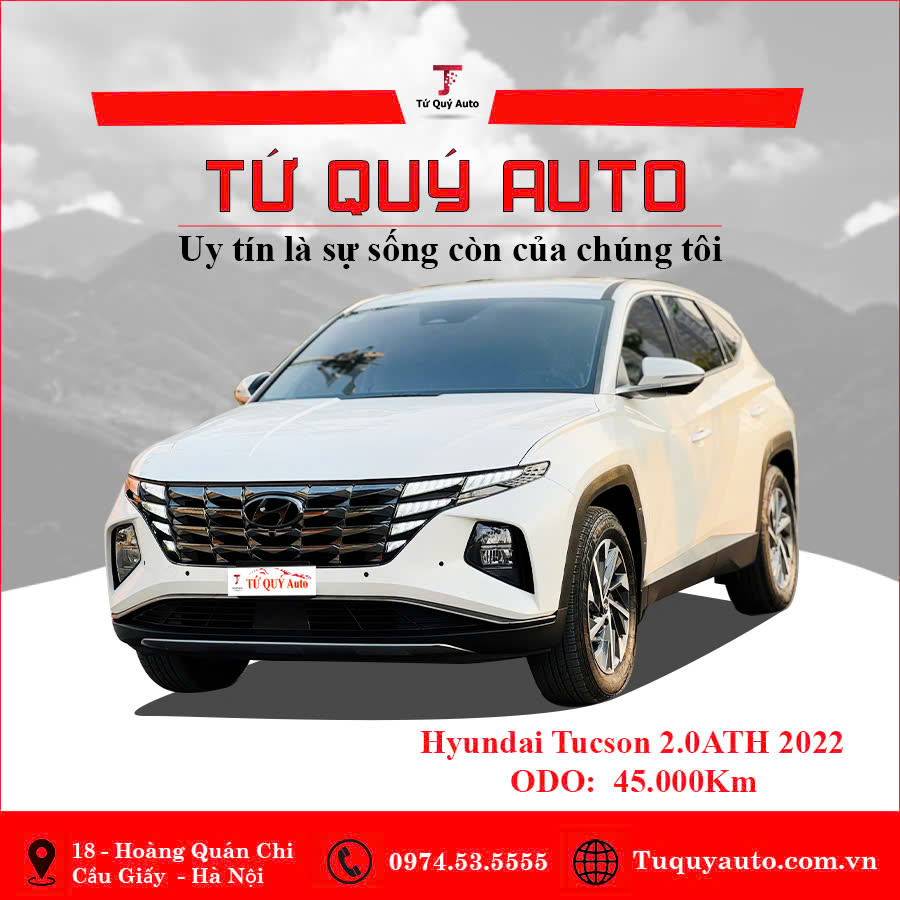 Xe Hyundai Tucson 2.0 AT Đặc biệt 2022 - Trắng