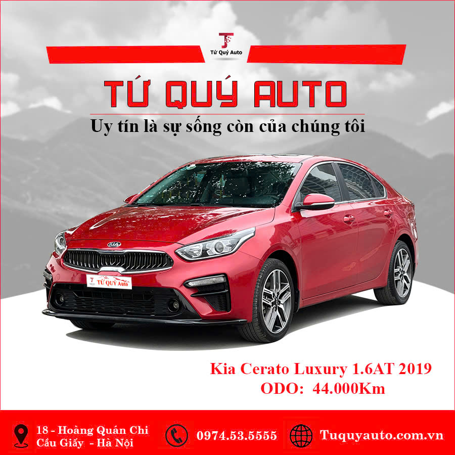 Xe Kia Cerato 1.6 AT Luxury 2019 - Đỏ