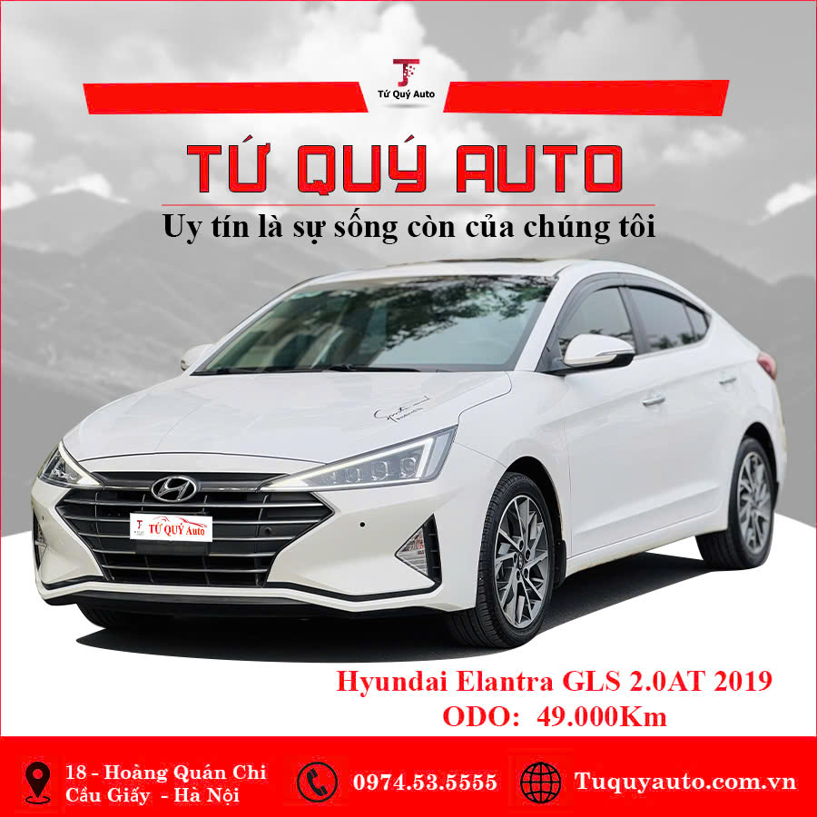 Xe Hyundai Elantra 2.0 AT 2019 - Trắng