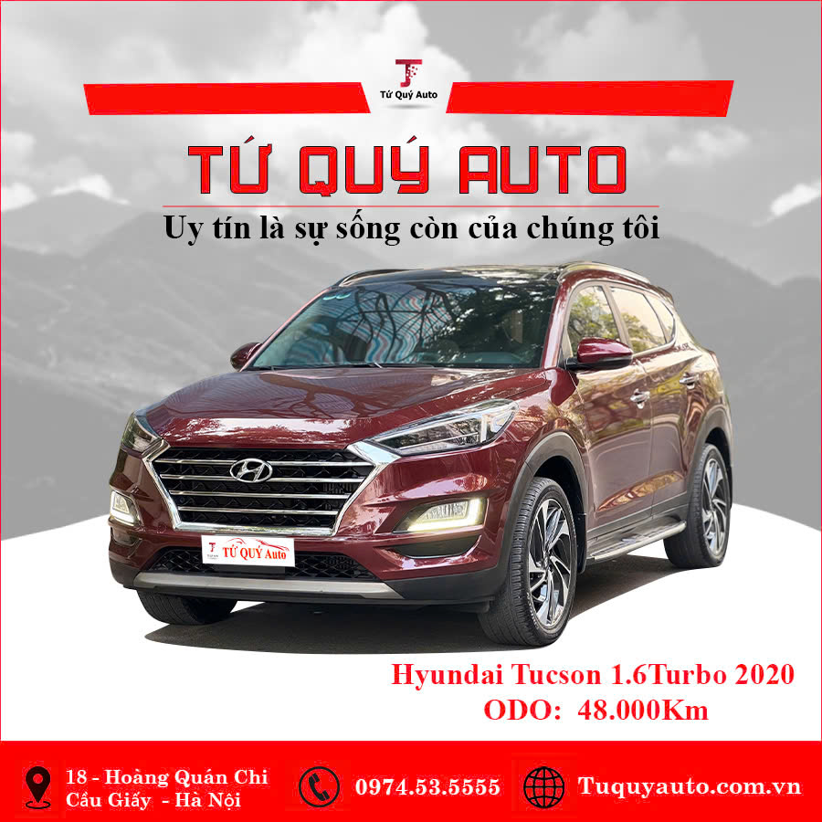 Xe Hyundai Tucson 1.6 AT Turbo 2020 - Đỏ Mận