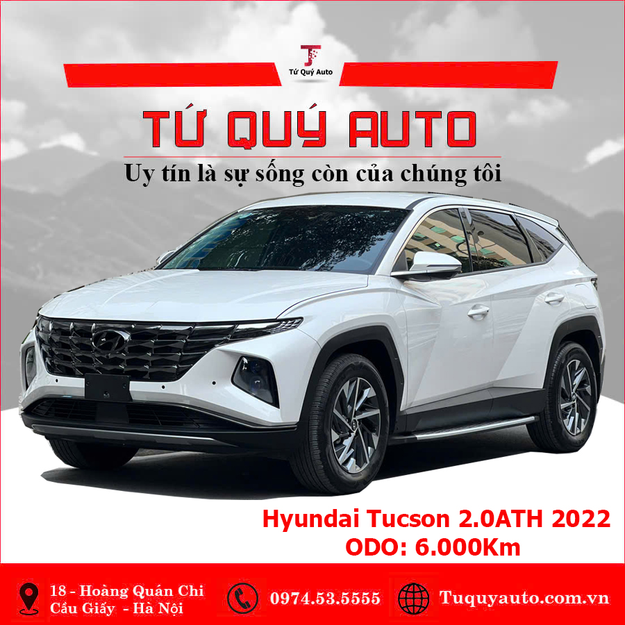 Xe Hyundai Tucson 2.0 AT Đặc biệt 2022 - Trắng