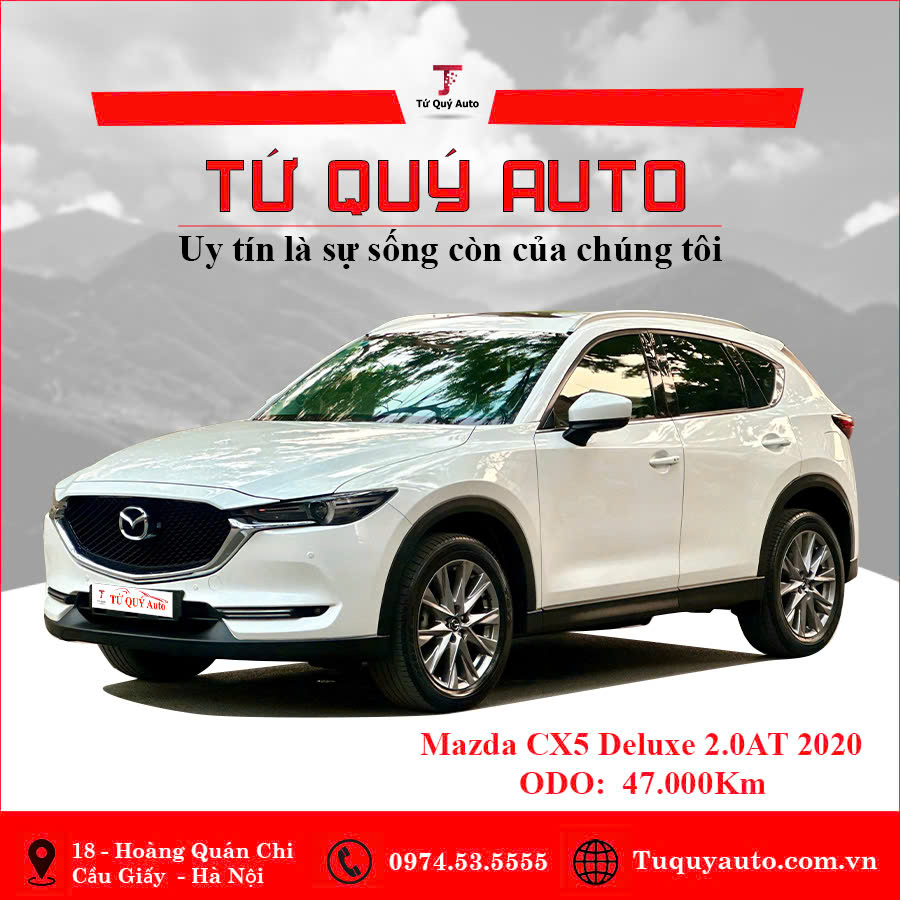 Xe Mazda CX5 2.0 Deluxe 2020 - Trắng