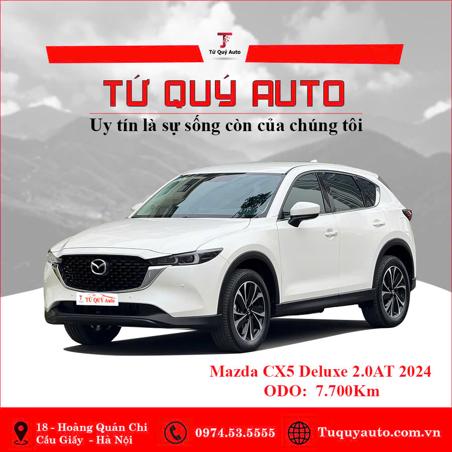 Xe Mazda CX5 Deluxe 2.0 AT 2024 - Trắng